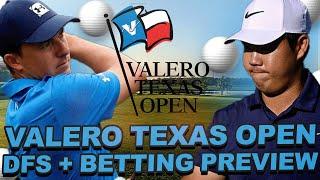 2024 Valero Texas Open DFS + Betting Preview  Key Stats Draftkings DFS Core Values + Outright Bets