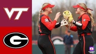 Georgia Softball Highlights vs Virginia Tech  2024 College Softball Highlights  22424