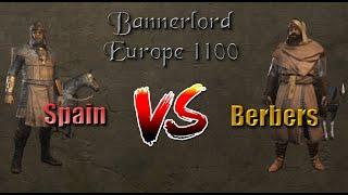 Bannerlord Europe 1100  Troop Testing  Spain VS Berbers  Do skirmishers work?