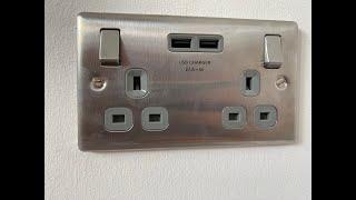 How to wire a socket install a double socket install a double USB socket.