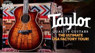 The Ultimate Taylor Guitars USA Factory Experience  Full Factory Tour