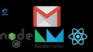 how to send gmail mail using node express react js and nodemailer