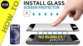 How to install tempered glass screen protector on any iphone without bubbles? iPhone 7 Plus