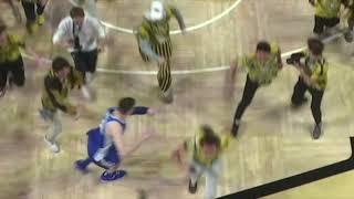 Duke star Kyle Filipowski injures knee as Wake Forest fans storm court