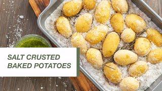 Salt Crusted Baked Potatoes  Food Channel L Recipes