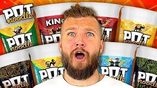 Trying EVERY Pot Noodle For The FIRST TIME