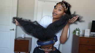 Two Strand Twists on SUPER Long Natural Hair