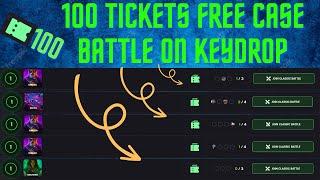 100 Tickets Free Case Battle on Keydrop  Free Giveaway
