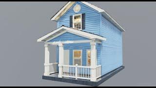 modeling a small house in blender 2.8