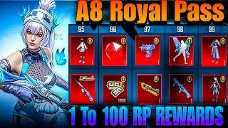 A8 royal Pass Pubg mobile  A8 royal Pass 1 to 100 rp awards  A8 royal pass Leaks