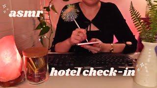 ASMR Hotel Check-In ‍ Soft-Spoken  Writing Typing Personal Attention Phone Calls