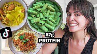 I Tried TikTok Viral High-Protein VEGAN Pastas