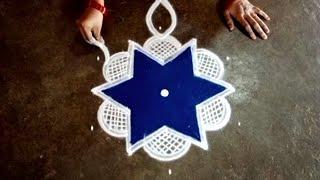 vaikasi special 5x3beautiful star flowerkolamaadimadham traditional easyrangoligokulramya kolangal