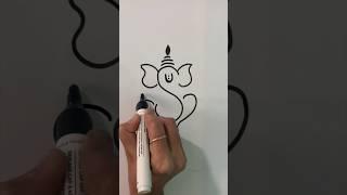 Ganesh Chaturthi Rangoli  Ganpati Rangoli  Ganpati Bappa #shorts #ganesh #rangoli