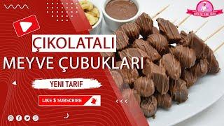 ÇOCUKLAR İÇİN HAYDİN MUTFAĞA - ÇIKOLATALI MEYVE ÇUBUKLARI