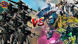 50 Charred Warrior vs Every Bosses  Valheim Mob Battle