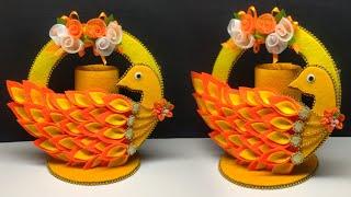 Ide Kreatif - Daur Ulang Botol Plastik Menjadi Vas Bunga Model Burung  Plastic Bottle Craft Ideas