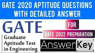 GATE 2020 Paper with solutions  GATE 2020 Aptitude  GATE 2022 Postponed  GATE 2022 Exam Cancelled