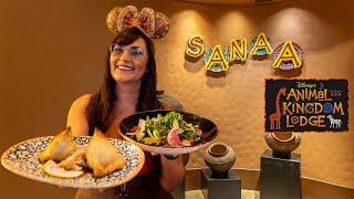 Sanaa MENU UPDATE  Disney World Animal Kingdom Lodge food review 2024