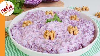 Yoğurtlu Mor Lahana Salatası  Nasıl Yapılır?