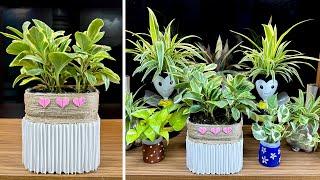 Refresh your home space from old items making a very simple plant pot