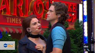 JoJo and Aaron Tveit perform Come What May from Moulin Rouge The Musical on Good Morning America