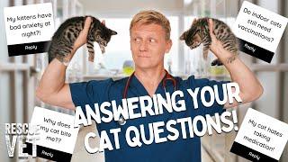 Answering all your cat questions Anxious cats allergies & biting..   Ask the Vet with Dr Scott