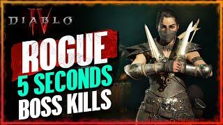 5 SECONDS BOSS KILLS  Rogue SPEED FARMING Gameplay  High DMG Twisting Blade Build  Diablo IV