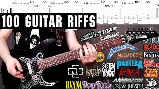 100 Guitar Riffs You Should Learn EASY to MASTER  With TABS