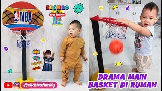 Drama Main Basket di Rumah Dengan Ring Basket Sendiri - Beli Mainan Anak Untuk Olahraga di Rumah Aja