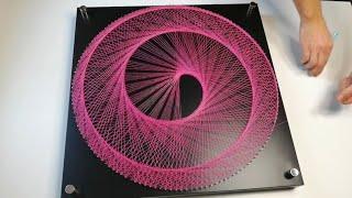 String art slow tutorial mandala spiral handmade DIY