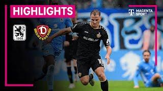 TSV 1860 München - Dynamo Dresden  Highlights 3. Liga  MAGENTA SPORT