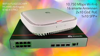 WiFi-6-Flaggschiff Huawei AirEngine 8760-X1-PRO 1075 Gbps WLAN 2x10 GbE-PoE 1x10 SFP+