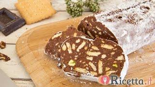 Salame di cioccolato senza uova - Ricetta.it