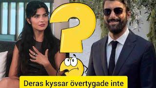 Tuğba Büyüküstün och Engin Akyürek som inte kan anses vara uppriktiga även när de kysser.#keşfet