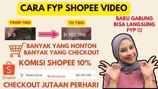 TRIK FYP SHOPEE VIDEO GAJIAN PERMINGGU DARI SHOPEE AFFILIATE