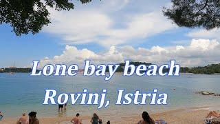 Lone bay beach Rovinj Istria