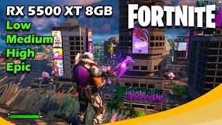 Fortnite RX 5500XT 8GB ►DX11- All Settings Tested ►I7 4790