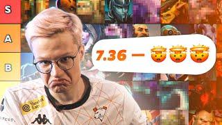 THIS HERO IS A MUTANT IN THE 7.36 PATCH  CARRY TIER LIST FROM KIRITYCH DOTA 2