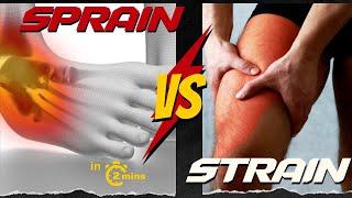 What You Need to Know About Sprains and Strains - in 2 mins