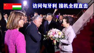 习近平和彭丽媛乘专机抵达布达佩斯，匈牙利总理欧尔班夫妇到场热情迎接The Hungarian PM greeted Xi Jinping and Peng Liyuan at the airport