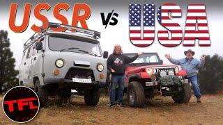 Buhanka vs Jeep I Test American Ingenuity Versus Russian Dirty But Sturdy Off-Road Tech