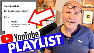 Create a YOUTUBE PLAYLIST on MOBILE