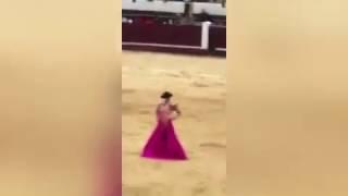 SEBASTIAN CASTELLA  French bullfighter tossed into air lik