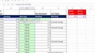 Excel Magic Trick 1087 OR & IF Function & Conditional Format Number Outside Lower & Upper Hurdle