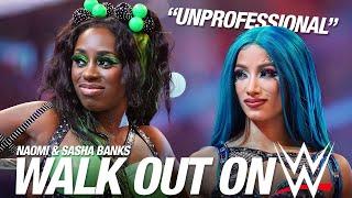 Why Sasha Banks & Naomi Left WWE Raw WWE Calls Them Unprofessional