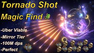 3.24 The Best Magic Find Tornado Shot Deadeye Build Mirror Tier - Path of Exile