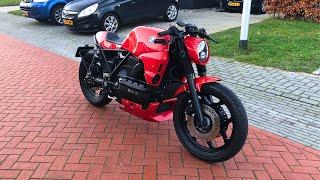 BMW K100 Cafe Racer Build In 4 Minutes