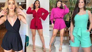 HERMOSOS DISEÑOS DE ENTERIZOS CORTOS EN TENDENCIA 2023 ROMPERS DE MODA EN TODOS LOS COLORES