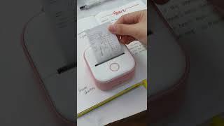 Take notes with a mini printer that doesn’t use ink#study #studywithme #studyvlog #phomemo #fyp